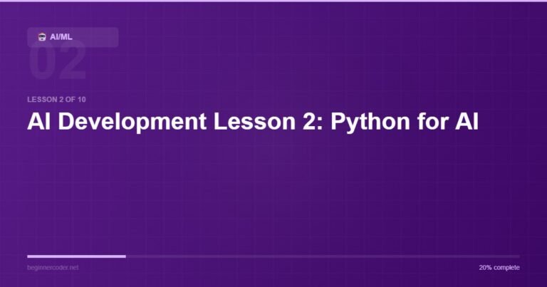 AI Development Lesson 2: Python for AI