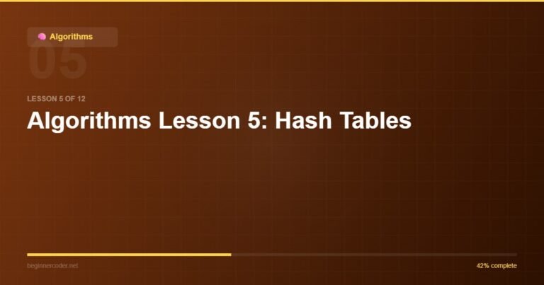 Algorithms Lesson 5: Hash Tables