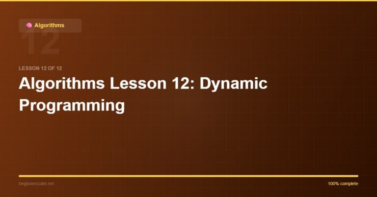 Algorithms Lesson 12: Dynamic Programming