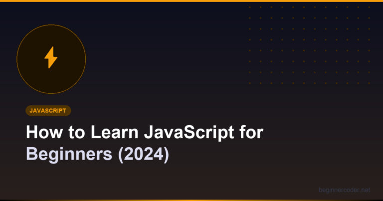 How to Learn JavaScript for Beginners (2024)
