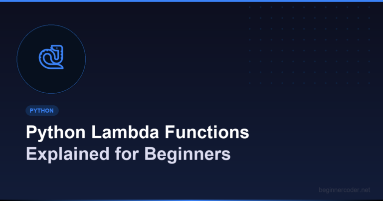 Python Lambda Functions Explained for Beginners