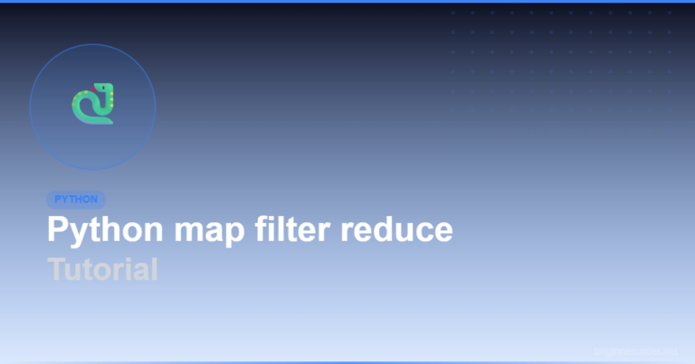 Python map filter reduce Tutorial for Beginners