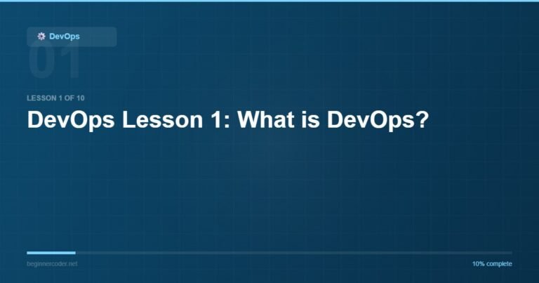 DevOps Lesson 1: What is DevOps?